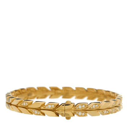 Tiffany 18K Yellow Gold Diamond Victoria Vine Bracelet 4 of 5