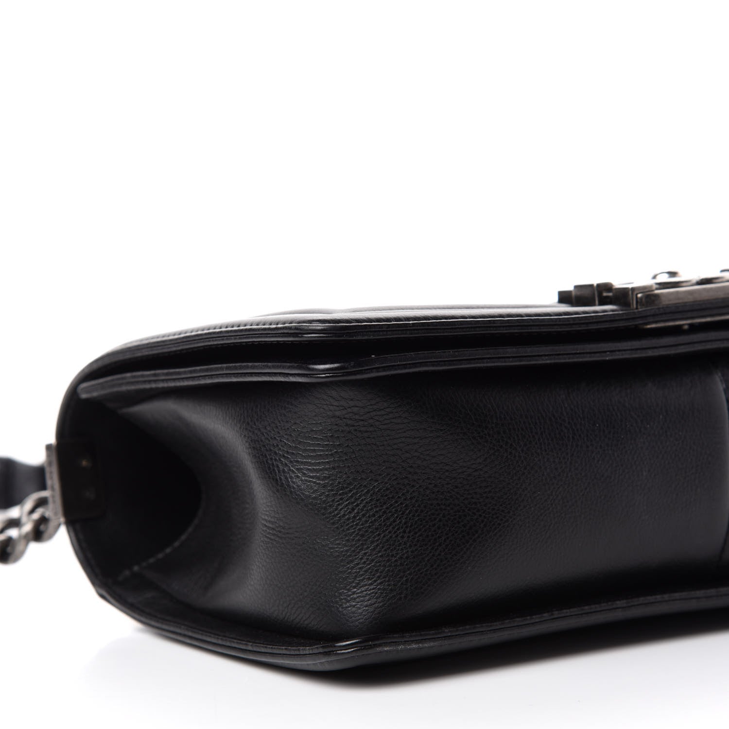 Chanel Calfskin Double Stitch Medium Boy Flap Black 7 of 12