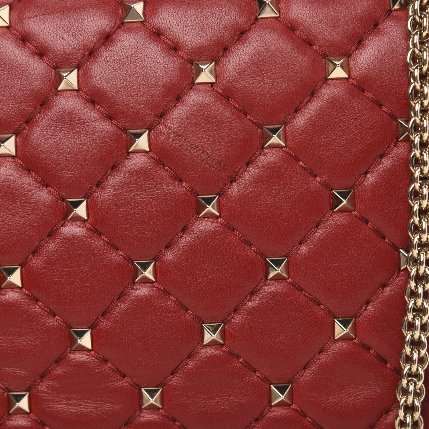 Valentino Garavani Nappa Medium Rockstud Spike Shoulder Bag Rosso Valentino 10 of 12