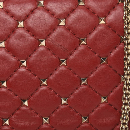 Valentino Garavani Nappa Medium Rockstud Spike Shoulder Bag Rosso Valentino 10 of 12