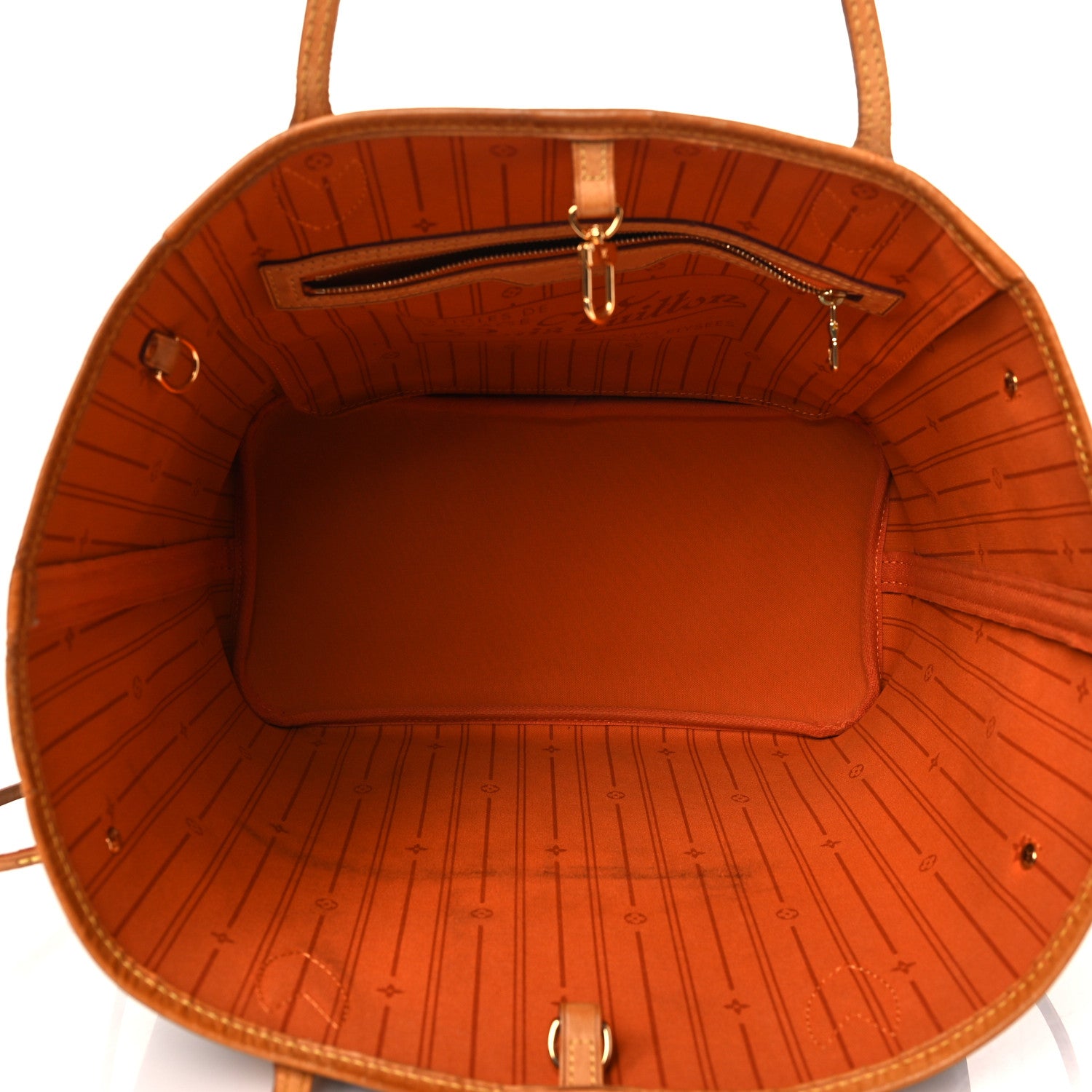 Louis Vuitton Monogram My LV Heritage Neverfull MM Orange Ivory 4 of 10
