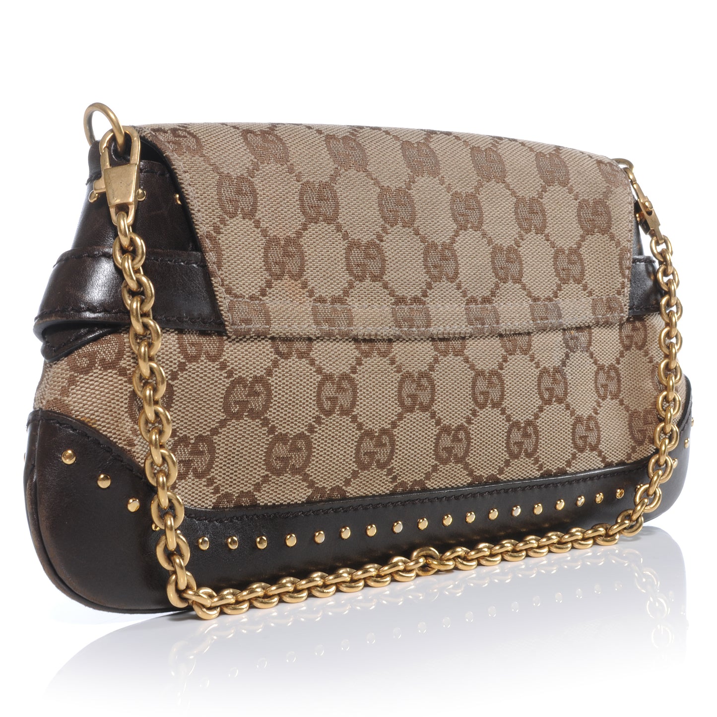 Monogram Horsebit Clutch Ebony