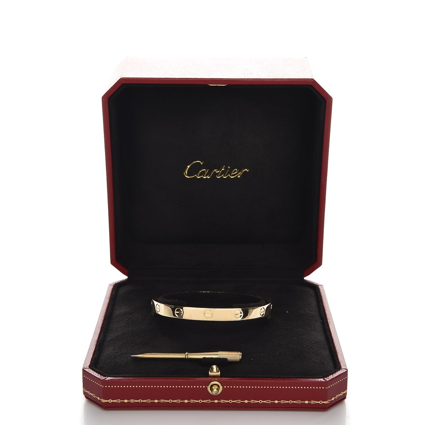 18K Yellow Gold LOVE Bracelet 17