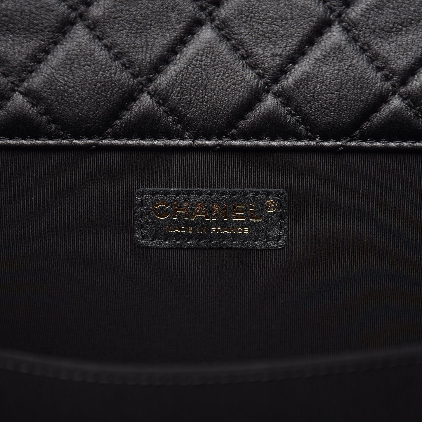 Calfskin Quilted XXL Travel Flap Bag Black