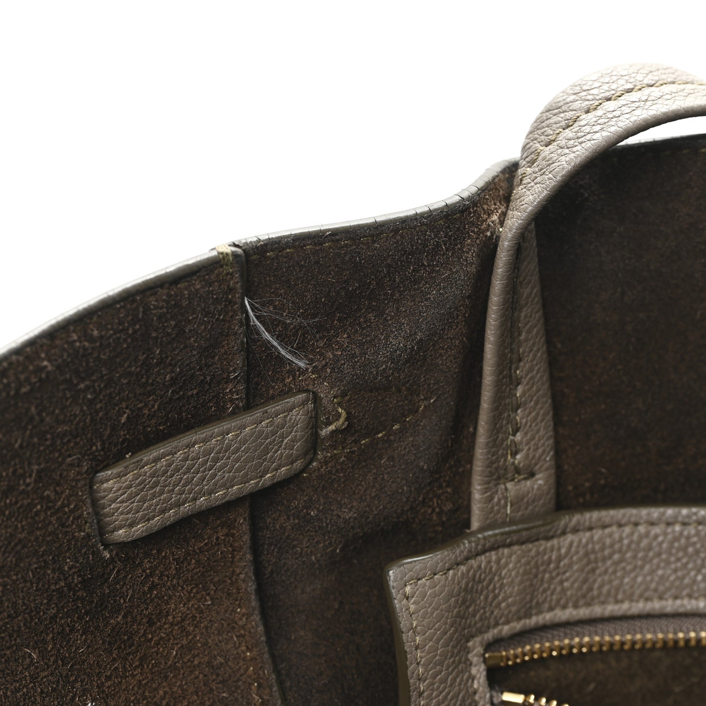 Soft Grained Calfskin Small Belt Cabas Phantom Taupe