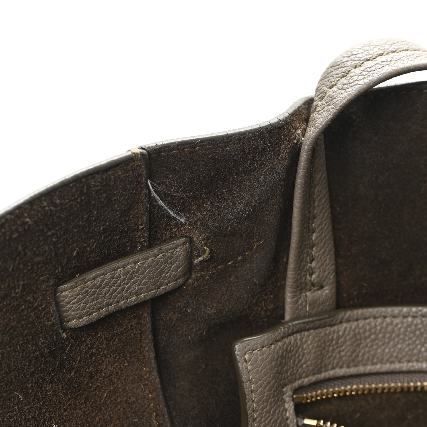Celine Soft Grained Calfskin Small Belt Cabas Phantom Taupe 10 of 10