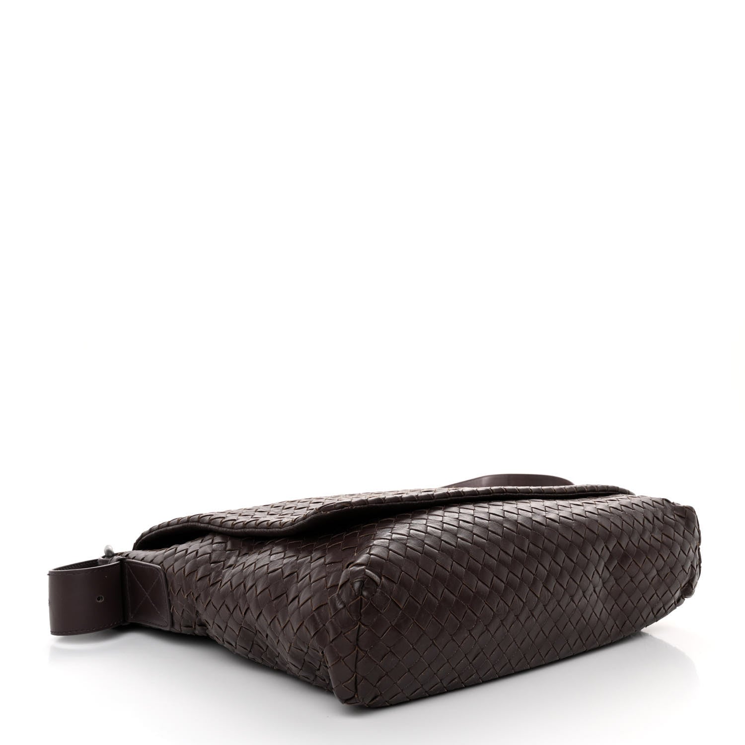 Bottega Veneta Nappa Intrecciato Messenger Bag Ebano 4 of 9