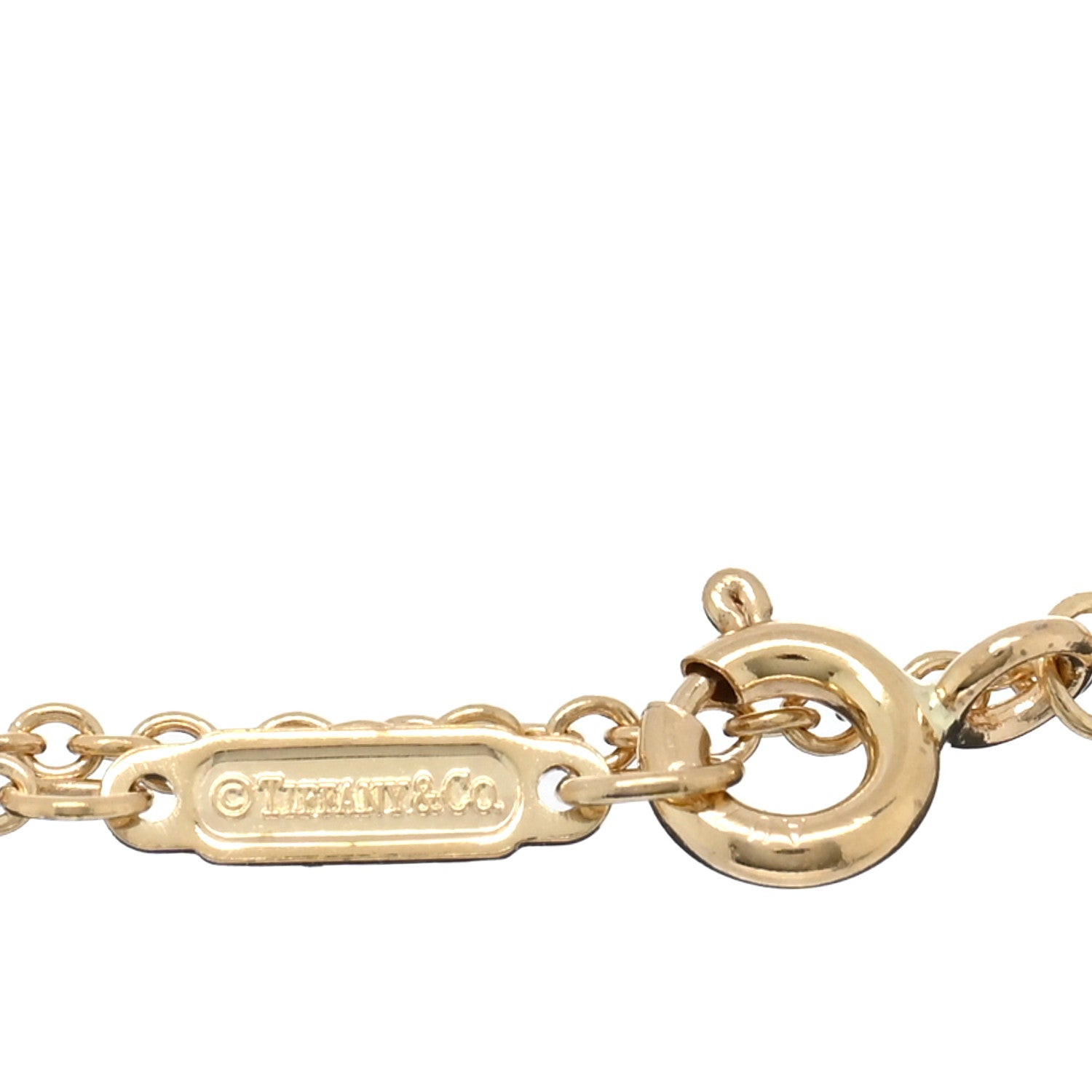 Tiffany 18K Yellow Gold T Double Chain Bracelet 2 of 3