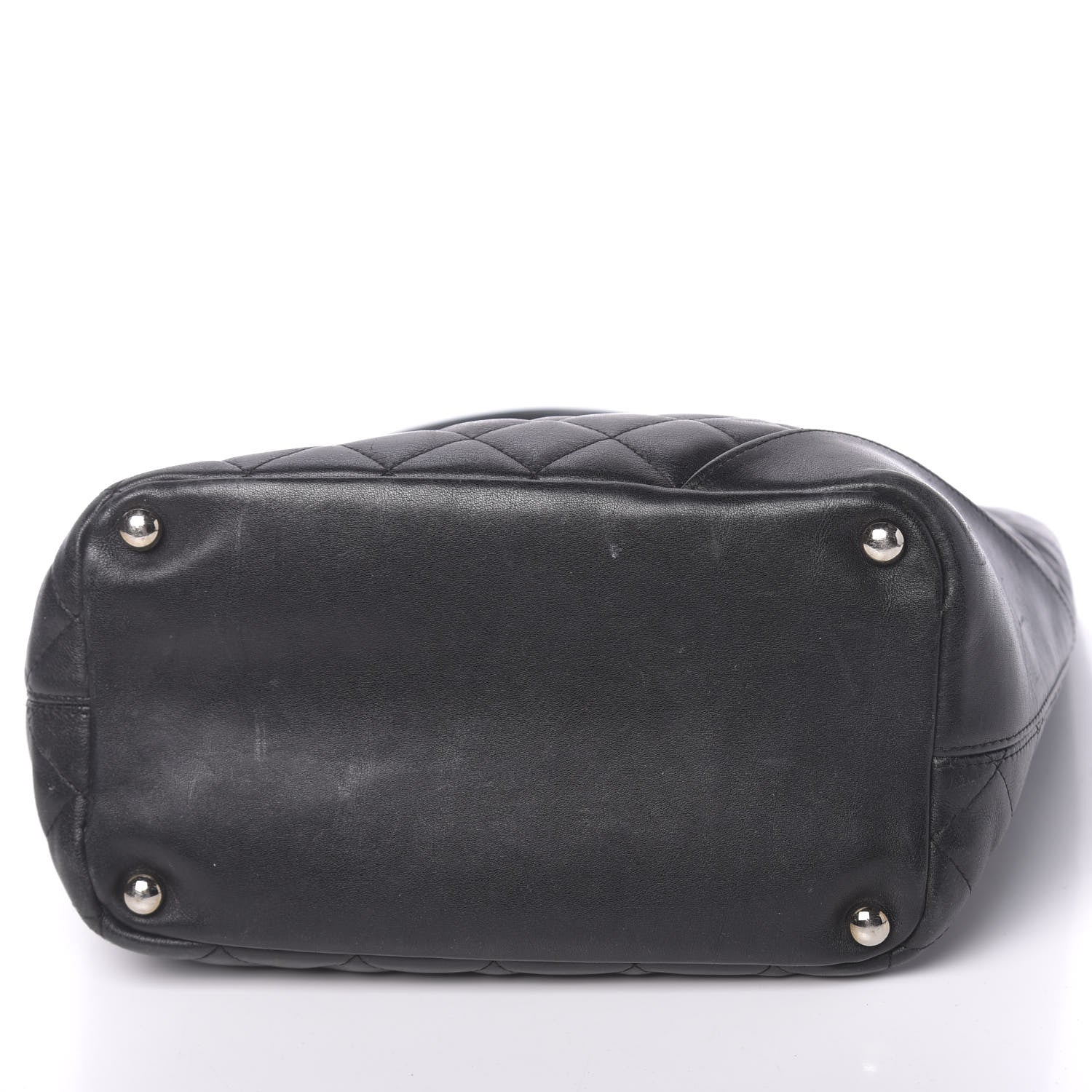 Chanel Calfskin Quilted Medium Cambon Tote Black White 14 of 15