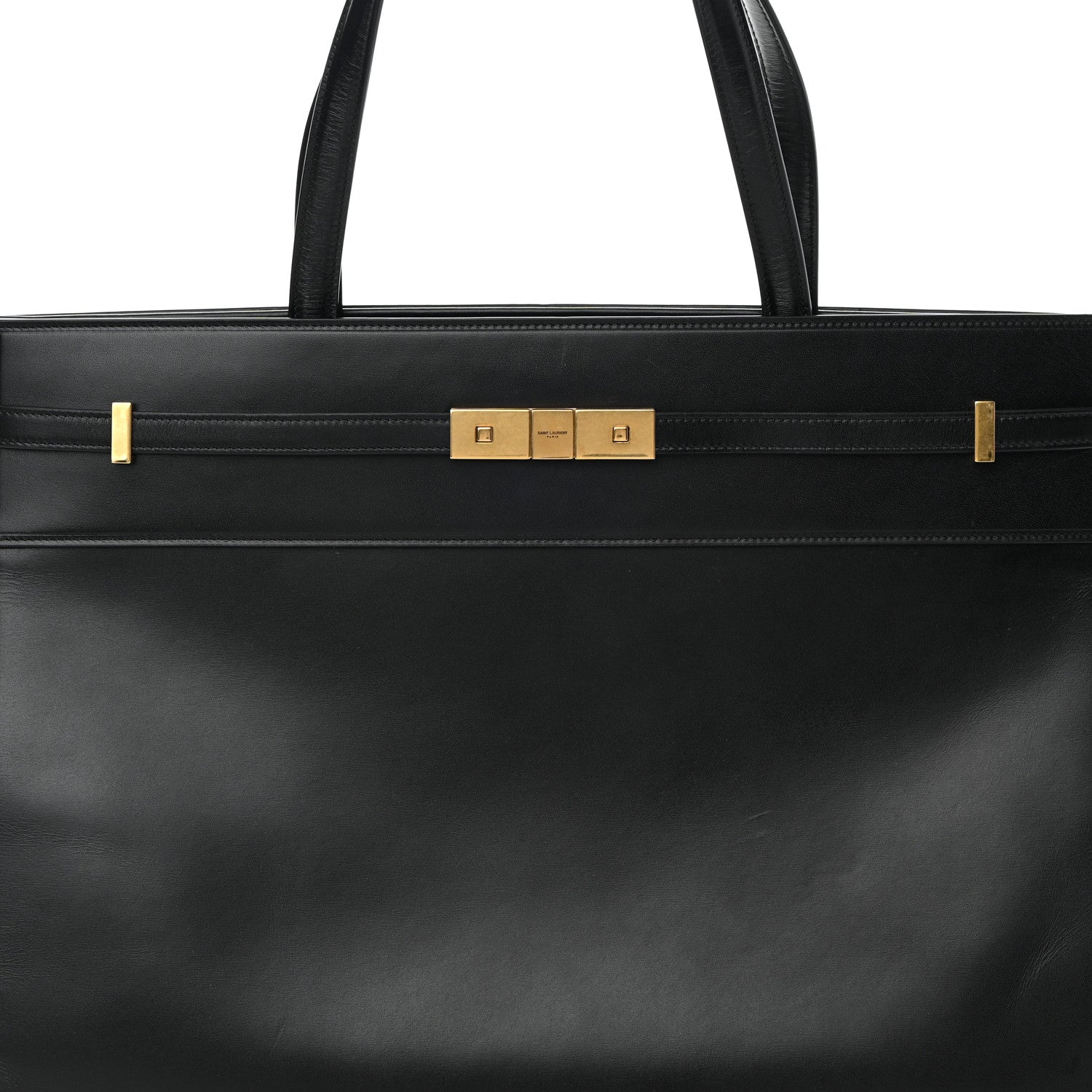 Saint Laurent Calfskin Medium Manhattan Shopper Tote Black 8 of 14