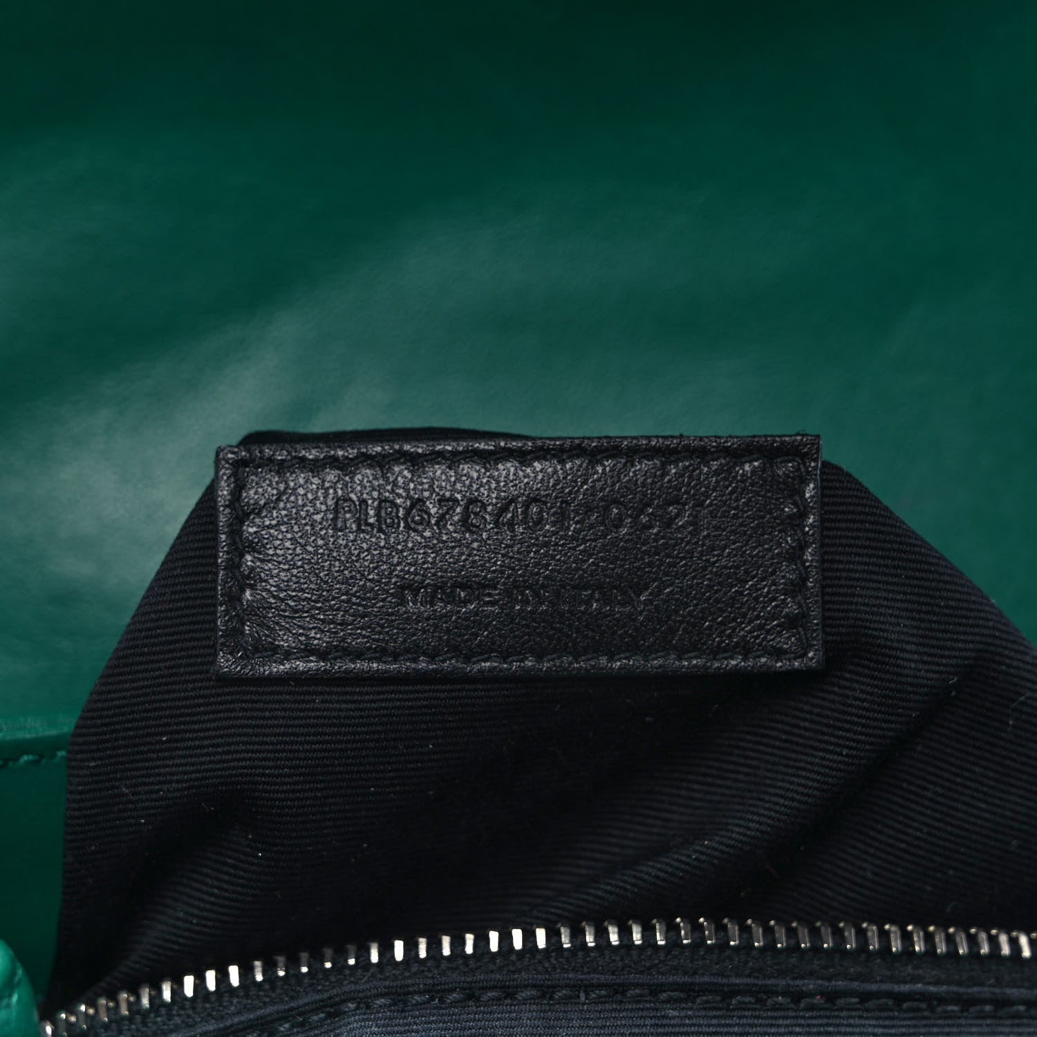 Saint Laurent Calfskin Y Quilted Monogram Toy Loulou Crossbody Bag Green Field 6 of 8