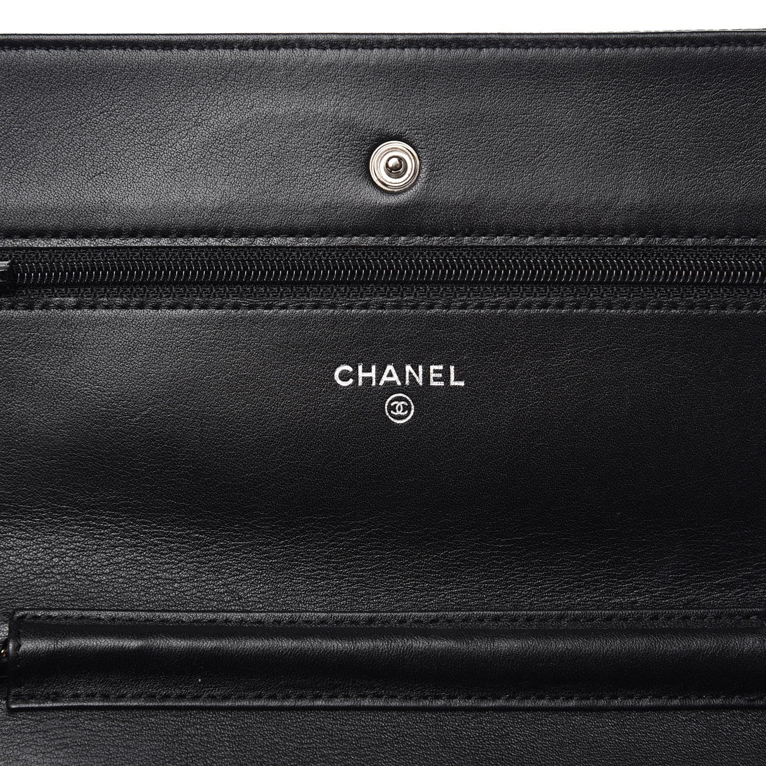 Chanel Caviar Timeless CC Wallet On Chain WOC Black 8 of 18
