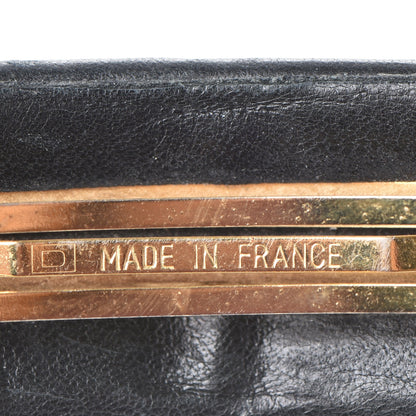 Chanel Lambskin CC Hair Clip Barrette Black 3 of 5