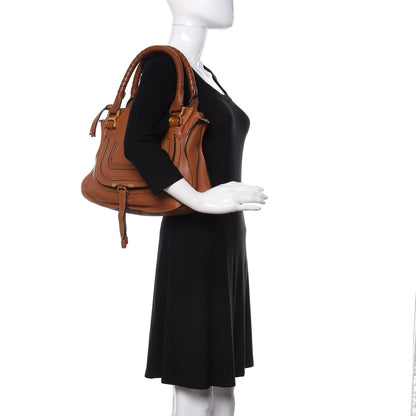 Chloe Calfskin Medium Marcie Satchel Tan 2 of 10