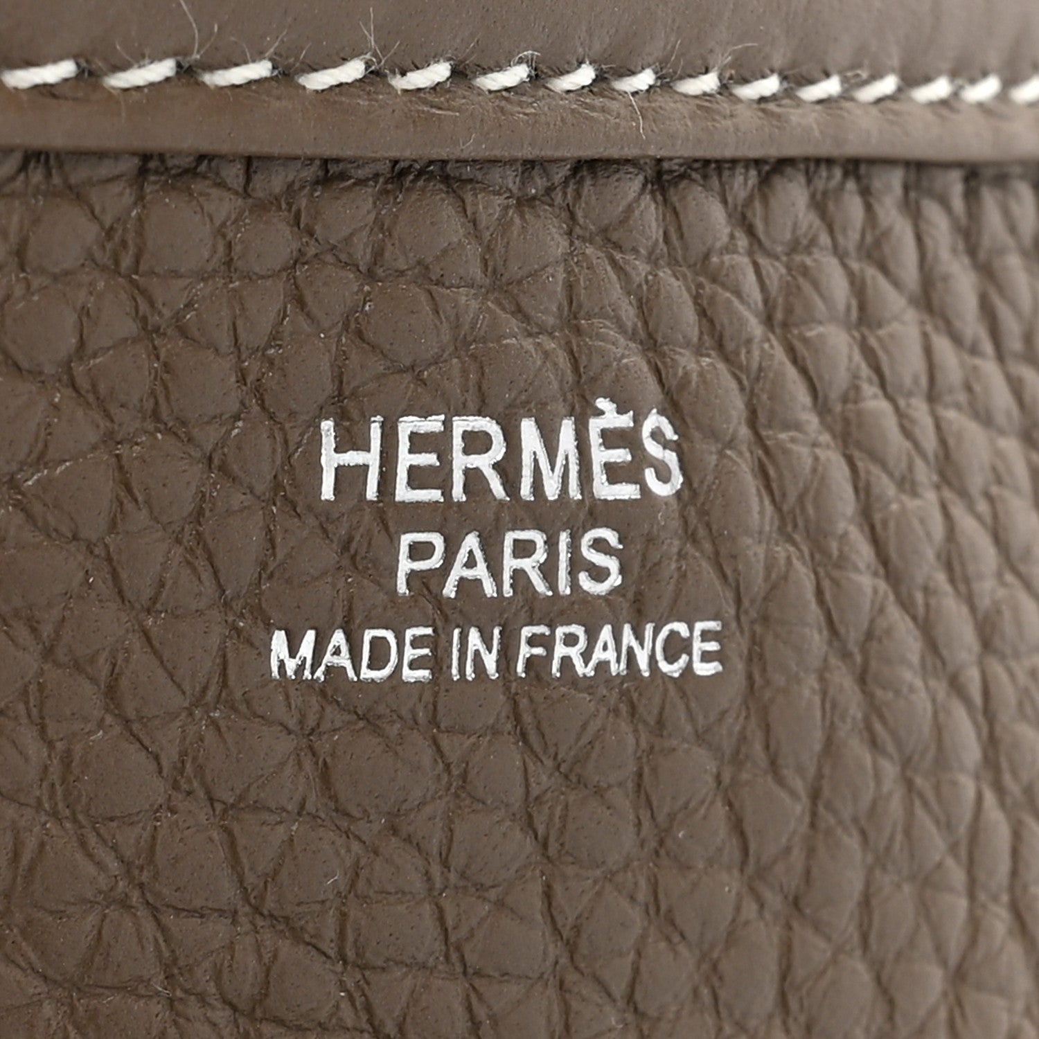 Hermes Taurillon Clemence Evelyne III PM Etoupe 6 of 9