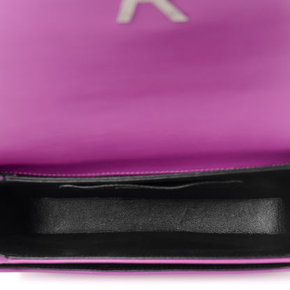 Saint Laurent Box Calfskin Monogram Medium Solferino Satchel Fuchsia 5 of 11