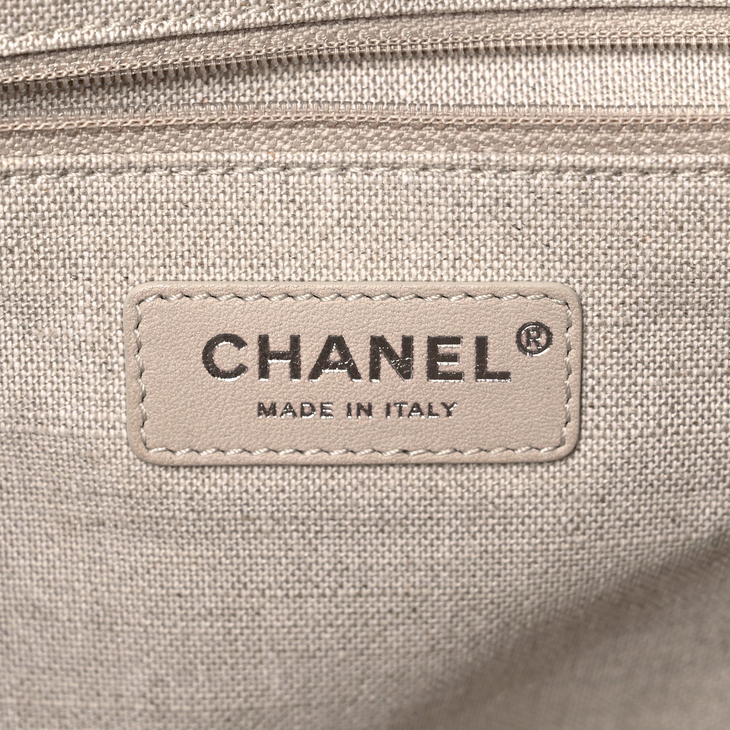 Mixed Fibers Small Deauville Tote Beige