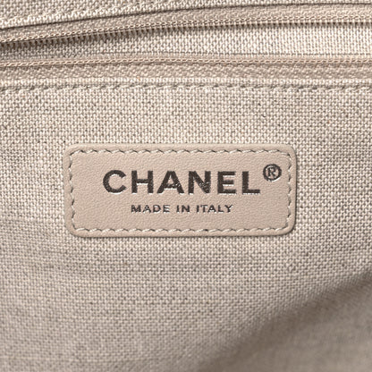 Chanel Mixed Fibers Small Deauville Tote Beige 6 of 14