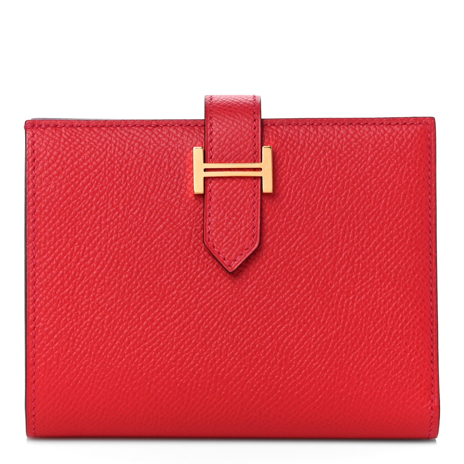 Hermes Epsom Bearn Compact Wallet Rouge Tomate 1 of 9
