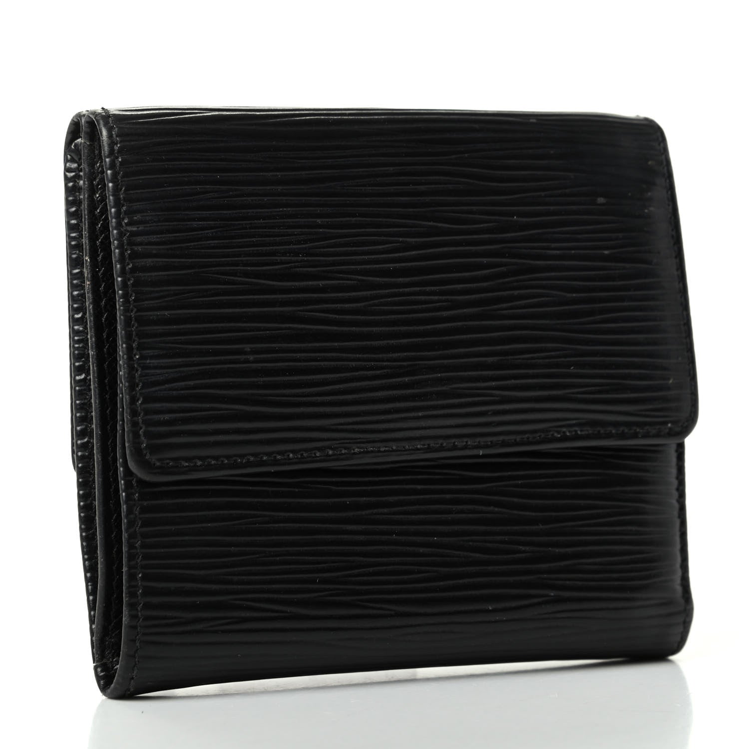 Louis Vuitton Epi Elise Wallet Black 3 of 8