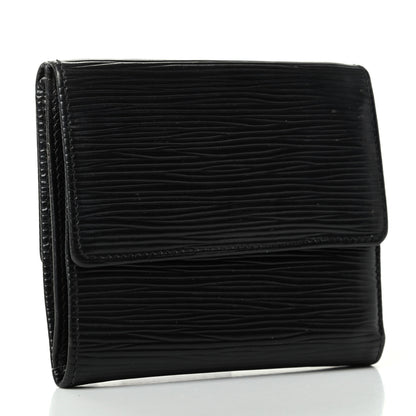 Louis Vuitton Epi Elise Wallet Black 3 of 8