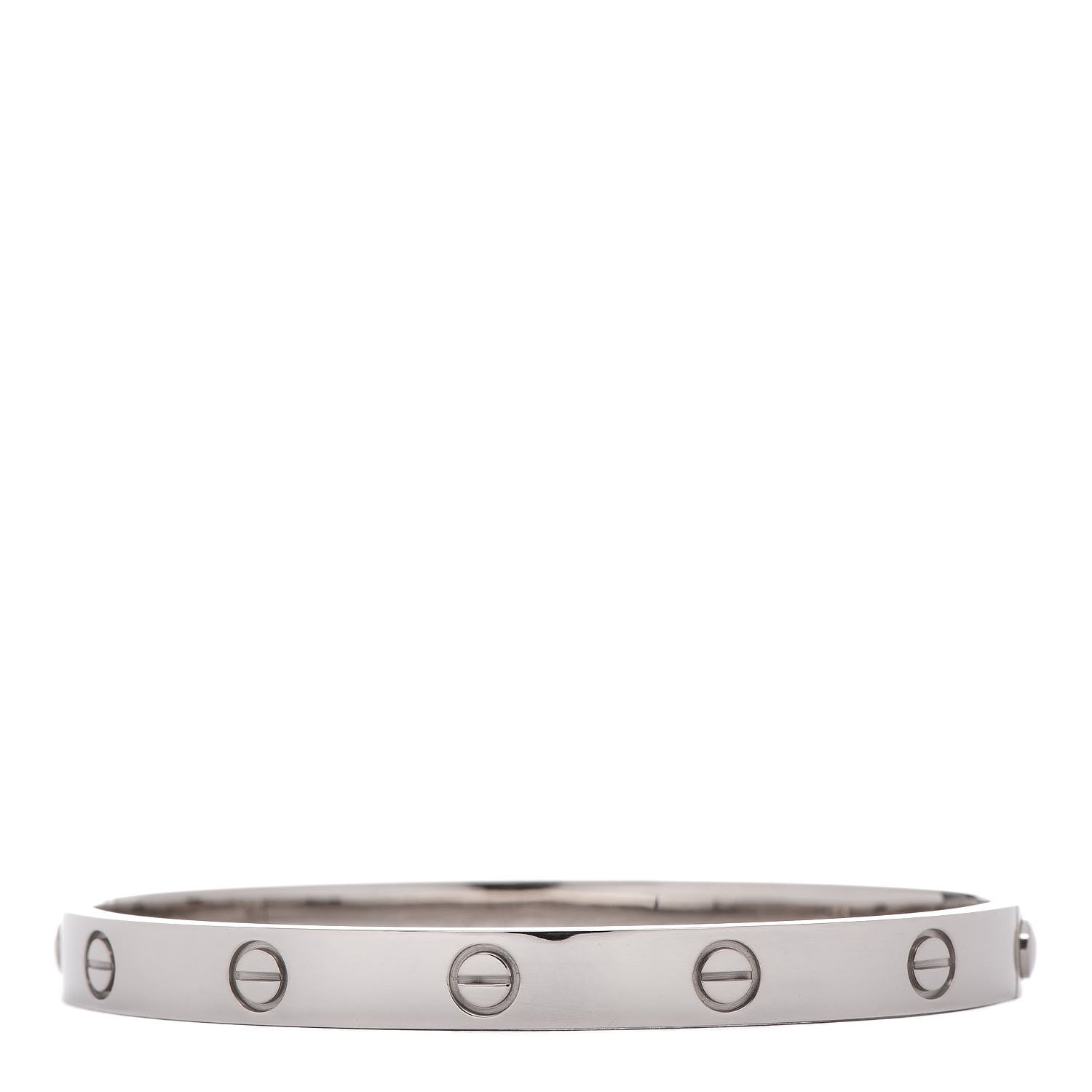 Cartier 18K White Gold LOVE Bracelet 18 3 of 5