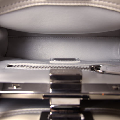 Fendi Nappa Lace Up Mini Peekaboo Iconic Satchel Bianco Carta 4 of 4