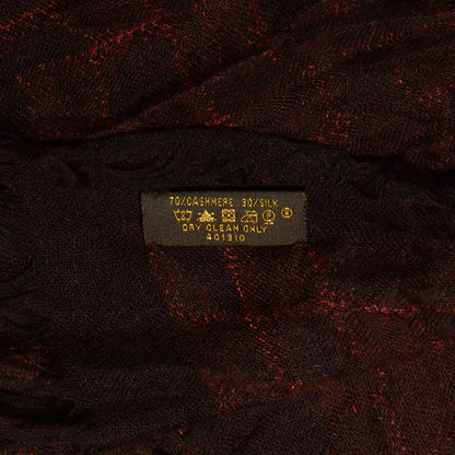 Louis Vuitton Cashmere Silk Etole Stole Damier Rouge 12 of 12