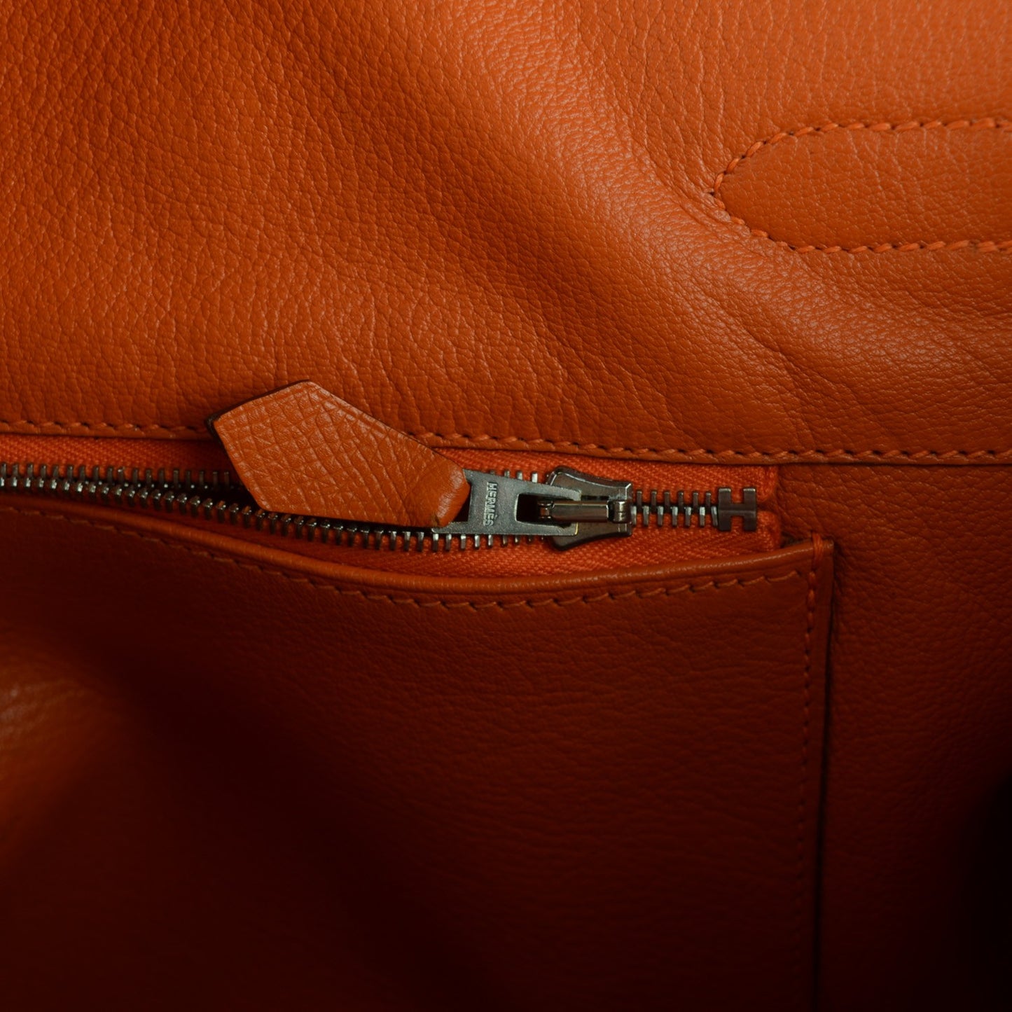 Epsom Birkin 35 Orange