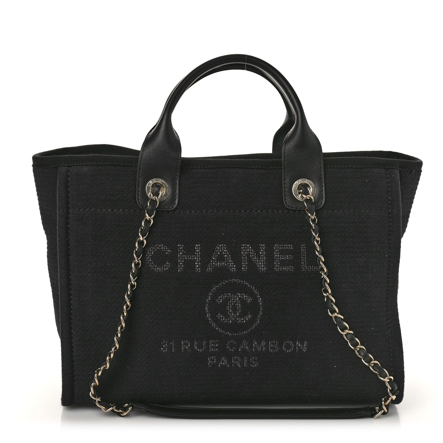 Mixed Fibers Small Deauville Tote Black