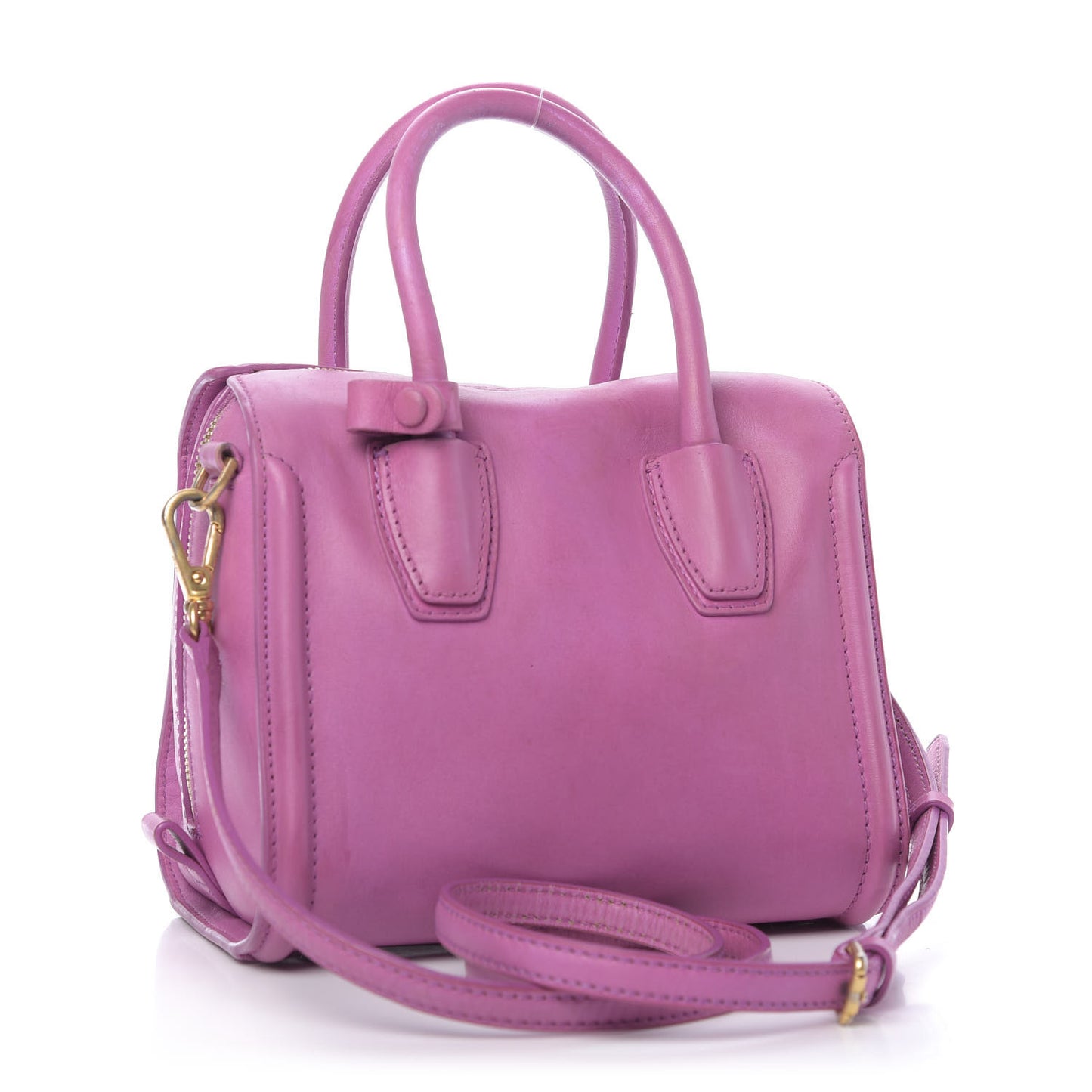 Calfskin Mini Top Handle Satchel Pink