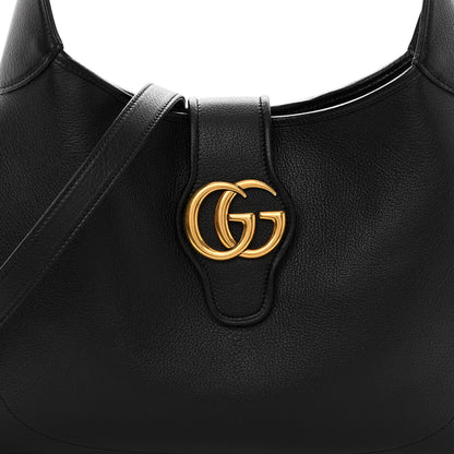 Gucci Goatskin Medium Aphrodite Shoulder Bag Black 8 of 11