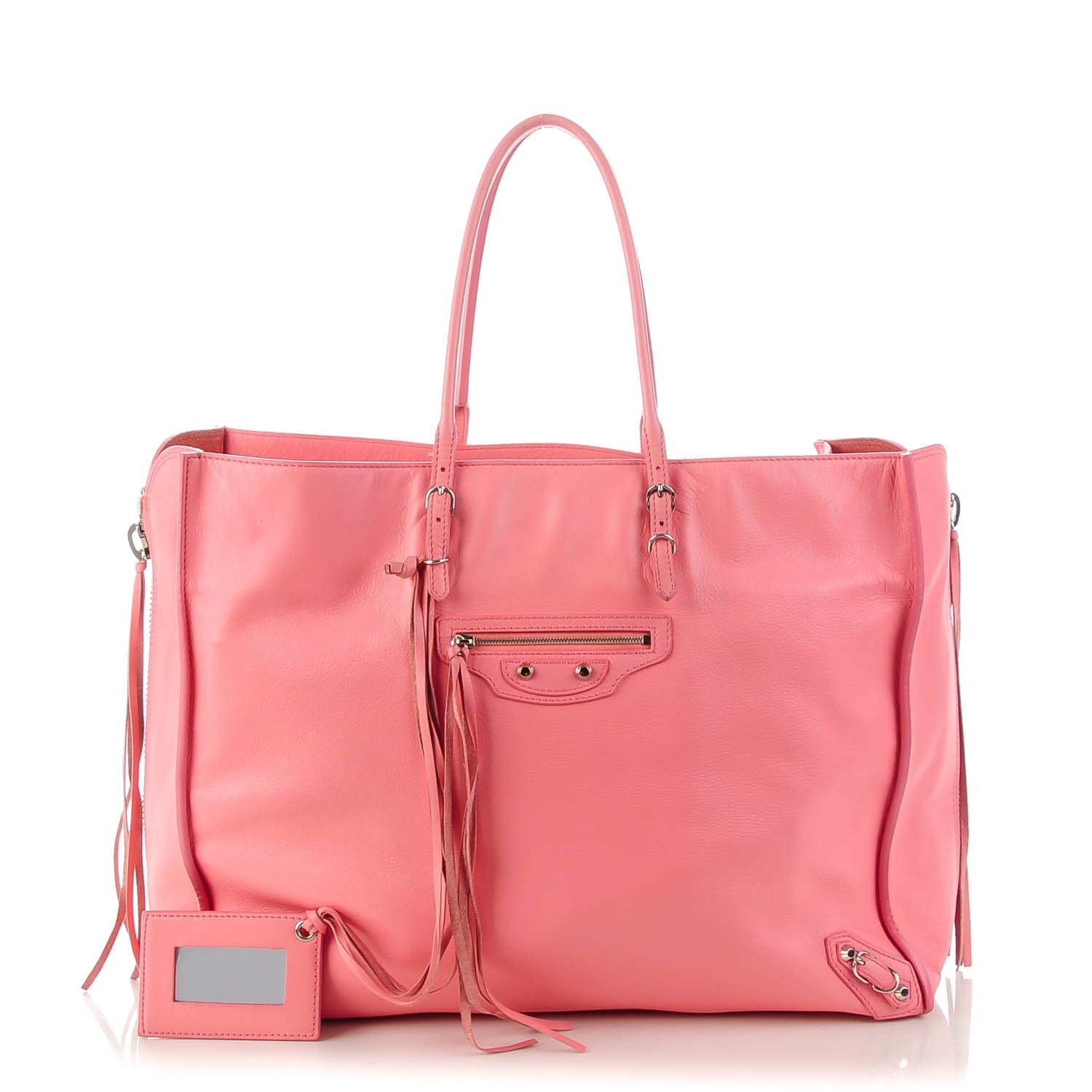 Balenciaga Veau Papier A4 Zip Around Tote Rose Flamingo 1 of 7