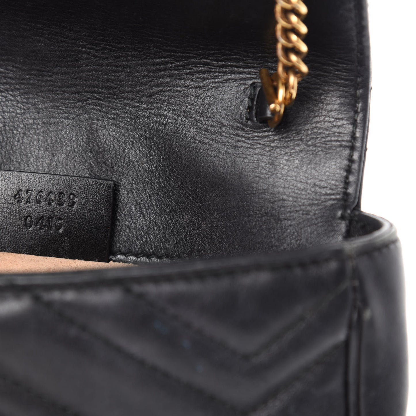 Calfskin Matelasse Super Mini GG Marmont Shoulder Bag Black