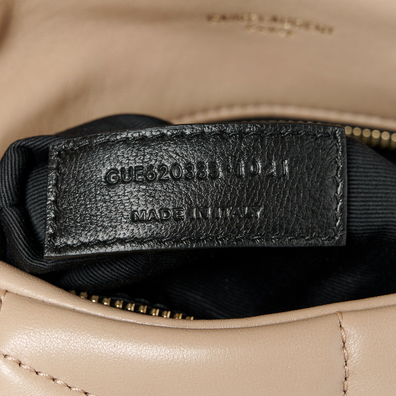 Saint Laurent Lambskin Quilted Toy Loulou Puffer Monogram Chain Satchel Dark Beige 8 of 11