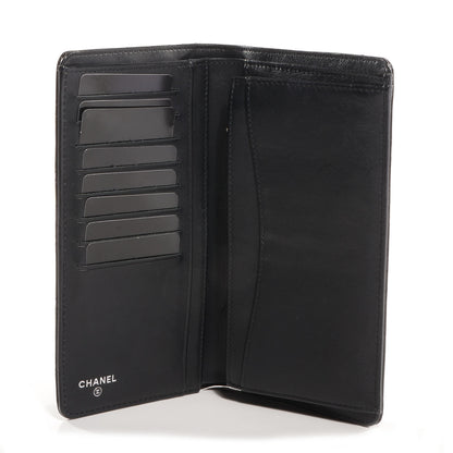 Chanel Glitter Patent Yen Wallet Black 6 of 9