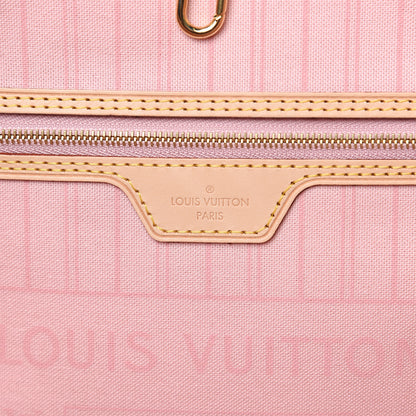 Louis Vuitton Damier Azur Neo Neverfull MM Rose Ballerine 6 of 11