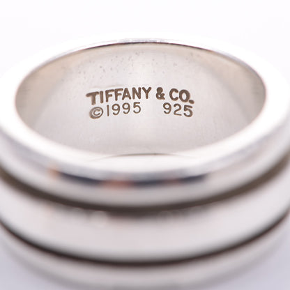 Tiffany Sterling Silver Atlas Groove Band Ring 53.5 6.5 4 of 4