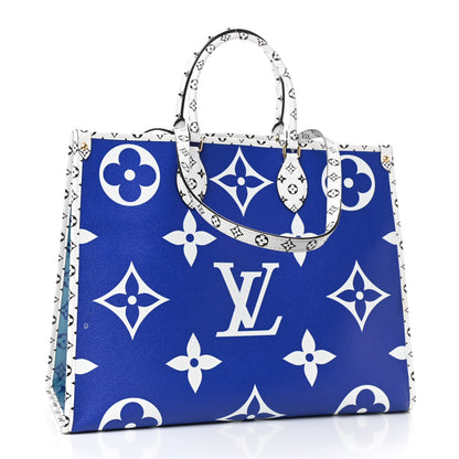 Louis Vuitton Monogram Giant Hawaii Onthego Blue 3 of 9