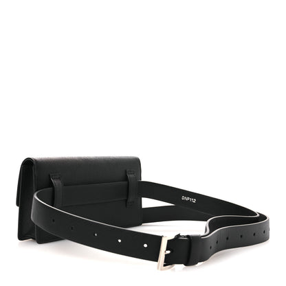 Prada Saffiano Flap Belt Bag 95 38 Black 2 of 9