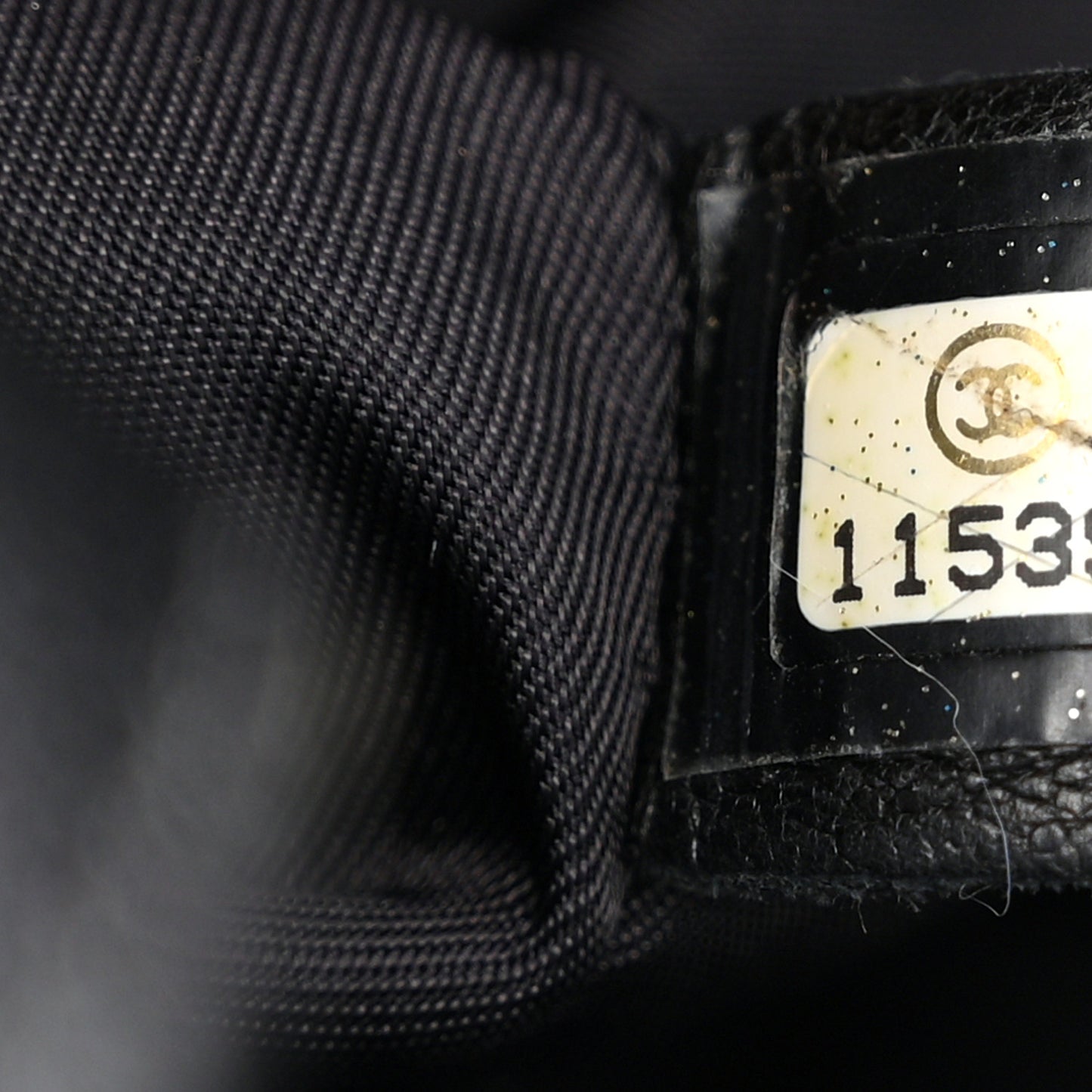 Metallic Coated Canvas Quilted Small Paris Biarritz Tote Black