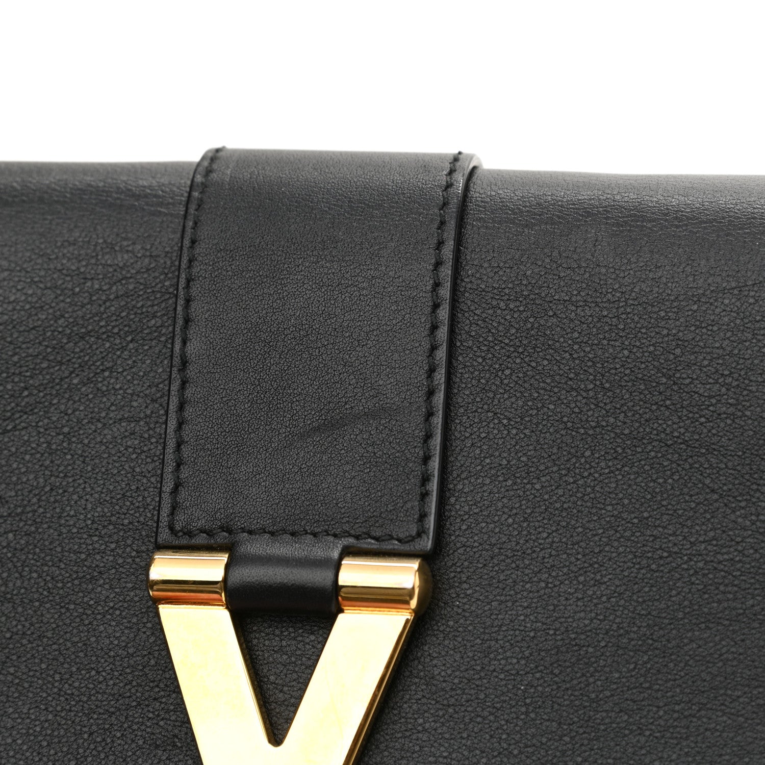 Saint Laurent Calfskin Classic Y Ligne Chain Wallet Black 13 of 13