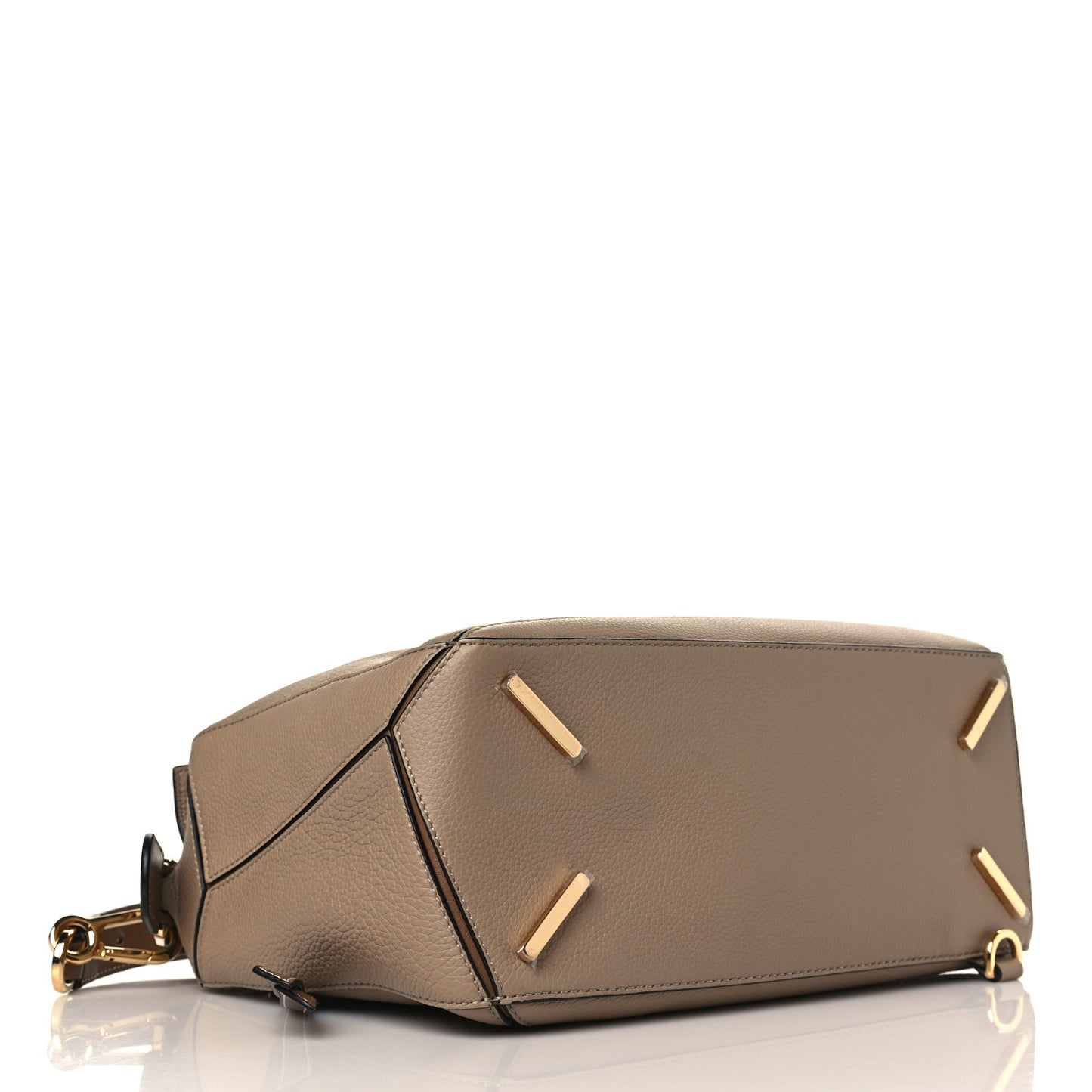 Calfskin Medium Puzzle Bag Sand Mink
