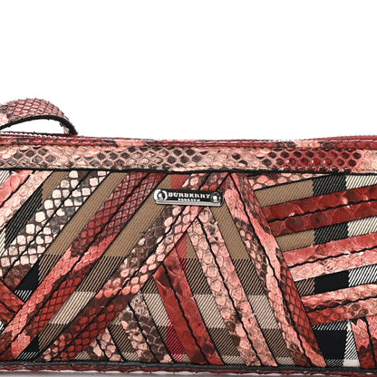 Burberry Snakeskin Shoulder Bag Pink 8 of 10