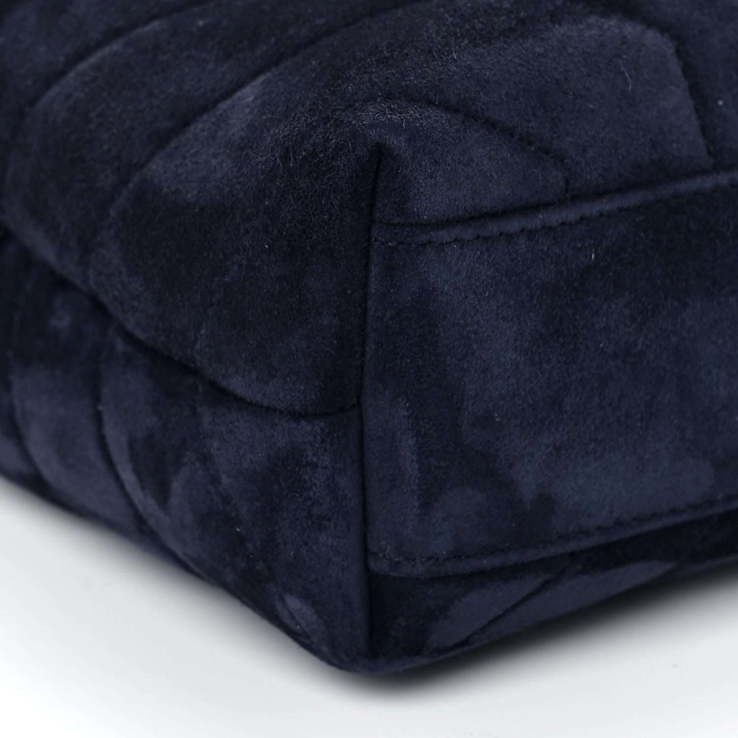 Saint Laurent Suede Toy Loulou Shoulder Bag Deep Marine 10 of 14