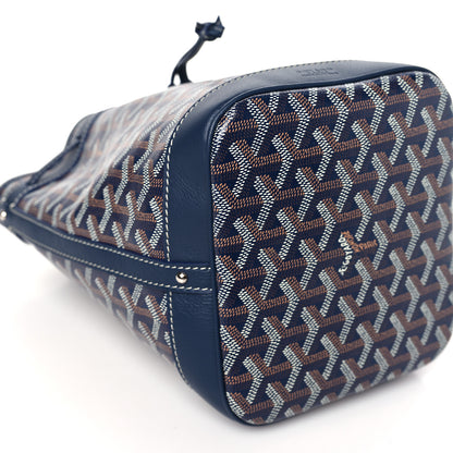 Goyard Goyardine Petit Flot Bucket Bag PM Navy 6 of 7