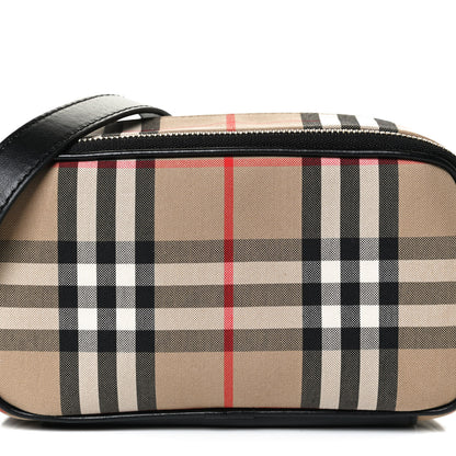 Burberry Calfskin Vintage Check Micro Camera Bag Archive Beige 8 of 10