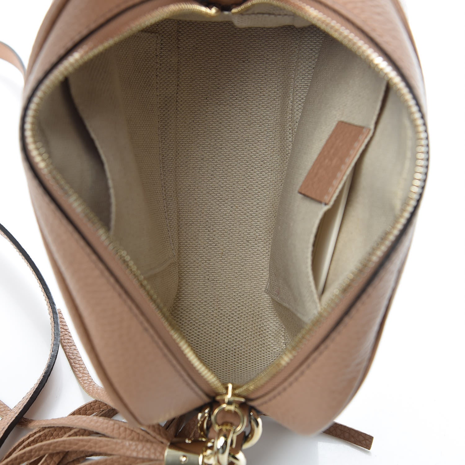 Gucci Pebbled Calfskin Small Soho Disco Bag Rose Beige 5 of 9