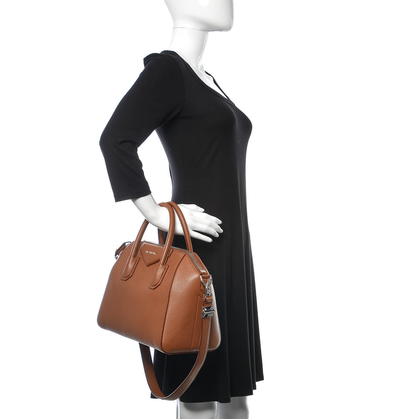 Sugar Goatskin Small Antigona Caramel