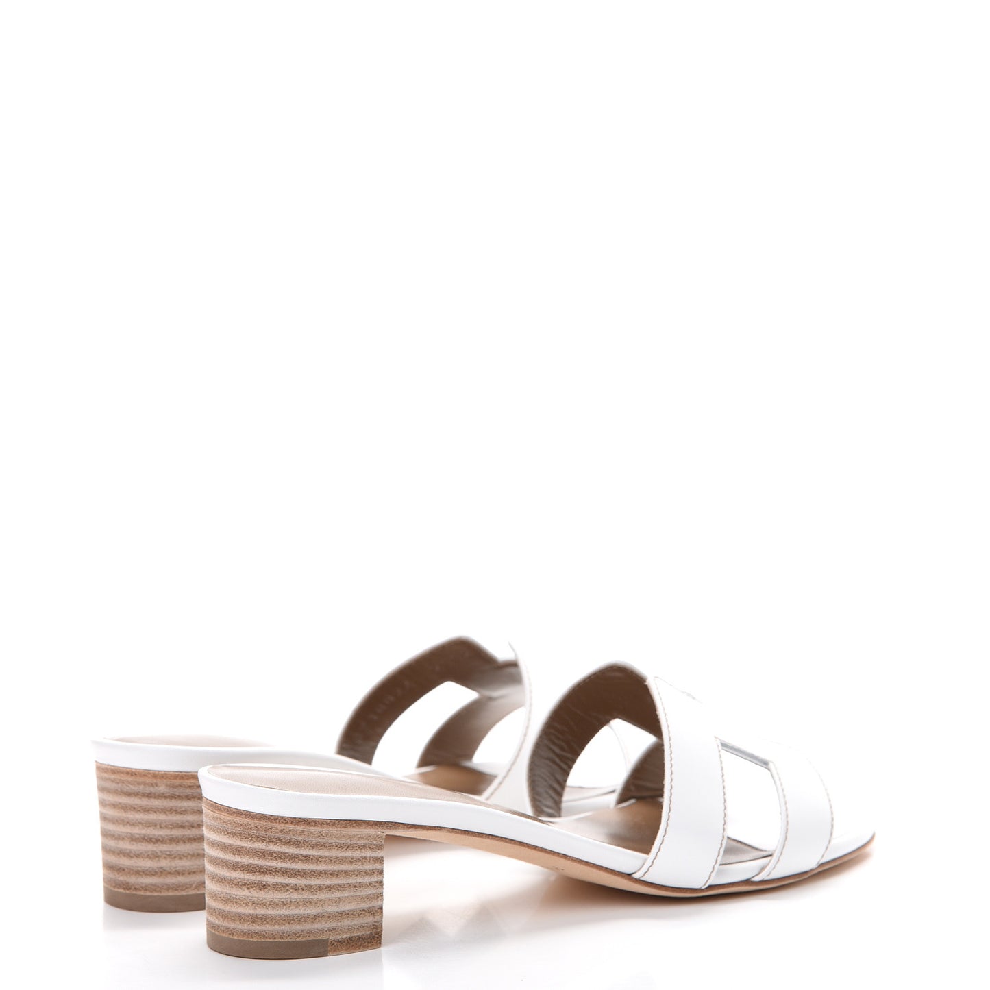 Calfskin Oasis Sandals 36 White